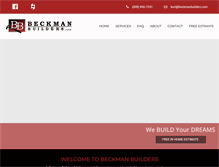 Tablet Screenshot of beckmanbuilders.com